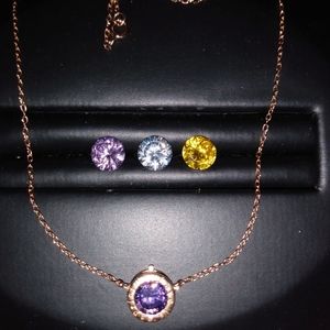 New interchangeable necklace 14k RG over sterling silver